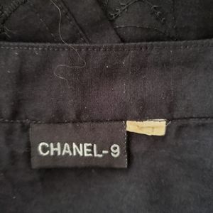 Black dress cotton vintage xl